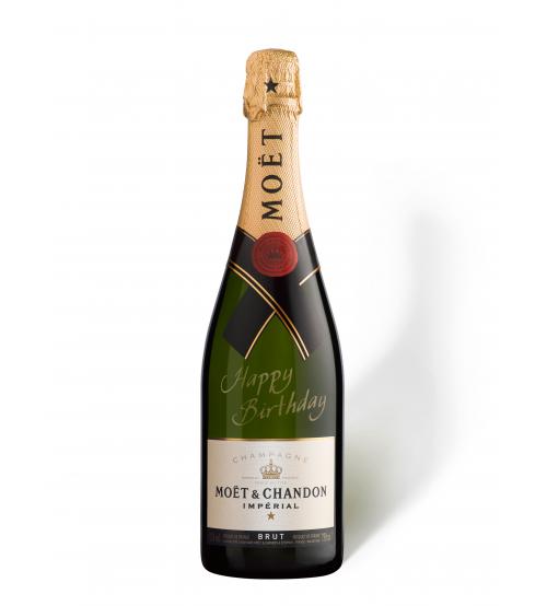 Moet & Chandon Champagne Imperial Brut Happy Birthday Gift 75cl